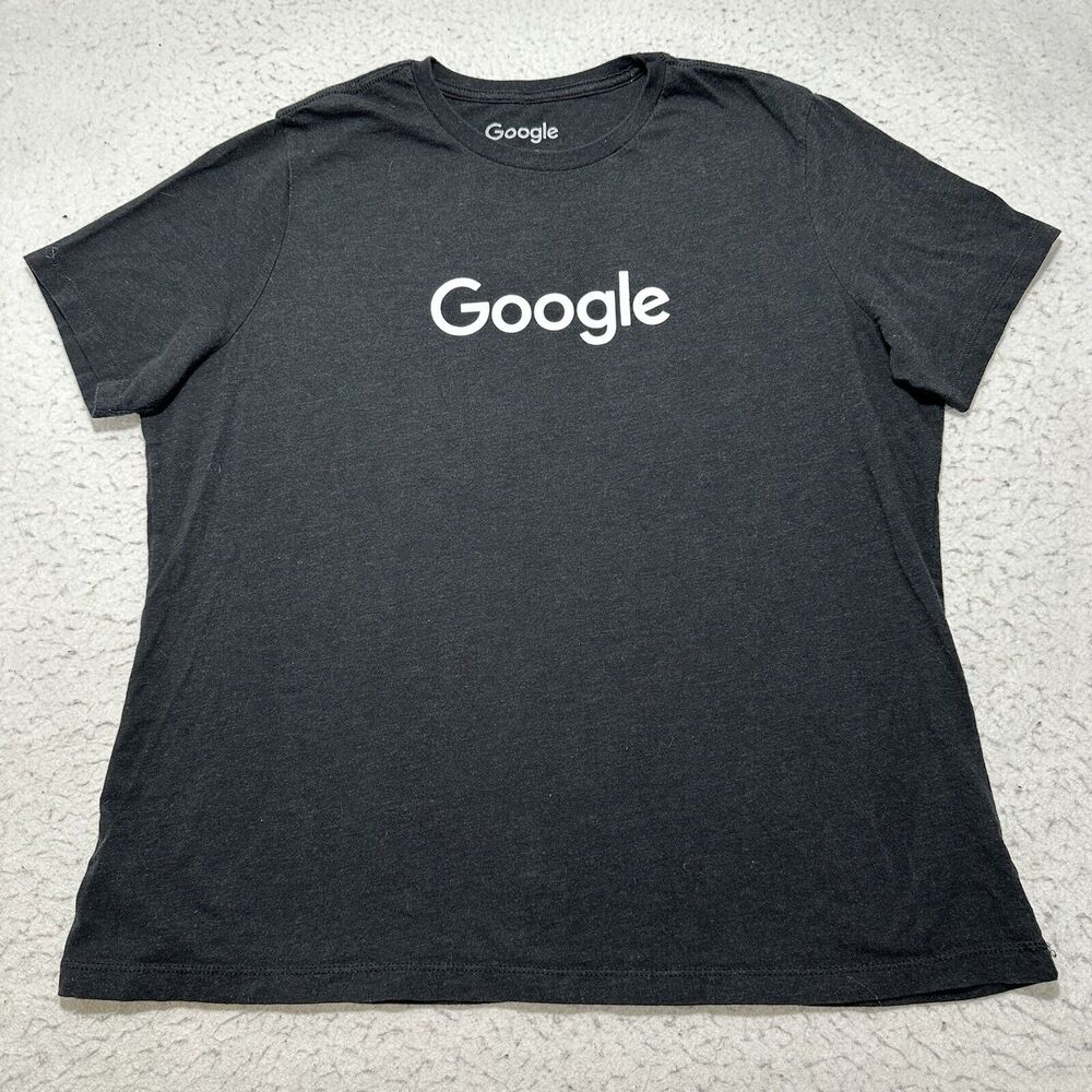 Google Official Merchandise Store Women's XL Short Sleeve Gray Graphic T Shirt